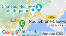 Plan Carte Piscine Tournesol à Roquebrune Cap Martin