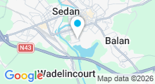 Plan Carte Piscine Andre Pr&eacute;vot de Sedan - ferm&eacute;e