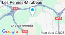 Plan Carte Piscine Jas de Rhodes aux Pennes Mirabeau