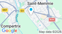 Plan Carte Bassin d'apprentissage nautique &agrave; Ch&acirc;lons en Champagne