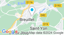 Plan Carte Piscine des Trois Vallées à Breuillet