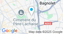 Plan Carte Salle de sport  Les Cercles de la Forme à Paris (20ème)