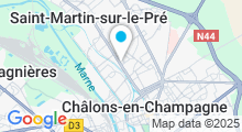 Plan Carte Salle de sport avec piscine Fitness Club à Châlons en Champagne