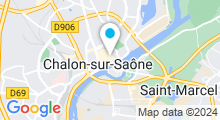 Plan Carte Centre Waterbike à Chalon-sur-Saône 