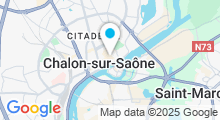 Plan Carte Centre Waterbike &agrave; Chalon-sur-Sa&ocirc;ne 