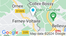 Plan Carte Institut Cristine à Ferney-Voltaire