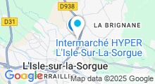 Plan Carte BullAquatic à L'Isle sur la Sorgue