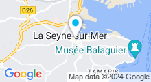 Plan Carte Centre d'aquabike Aquavelo à La-Seyne-sur-Mer