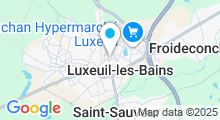 Plan Carte Thermes à Luxeuil-les-Bains