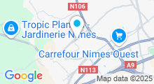 Plan Carte Institut & Spa à Nîmes 