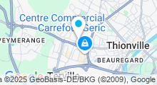 Plan Carte Spa urbain Passage Bleu à Thionville