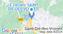 Plan Carte Spa urbain Passage Bleu à Saint-Dié-des-Vosges