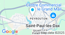 Plan Carte Thermes des Chênes à Saint-Paul-Lès-Dax