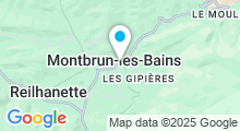 Plan Carte Thermes à Montbrun-les-Bains