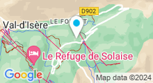 Plan Carte Deep Nature Spa de L'Aigle des Neiges à Val d'Isère