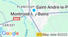 Plan Carte Thermes à Montrond-les-Bains