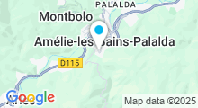 Plan Carte Thermes à Amélie-les-Bains-Palalda