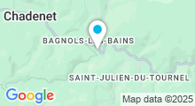 Plan Carte Thermes à Bagnols-les-Bains