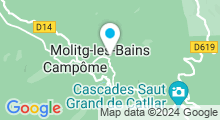 Plan Carte Thermes à Molitg-les-Bains