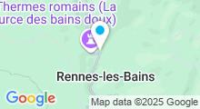 Plan Carte Thermes à Rennes-les-Bains