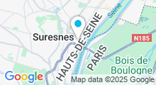 Plan Carte Centre Waterbike à Suresnes