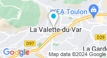 Plan Carte Centre Waterbike à La Valette du Var 