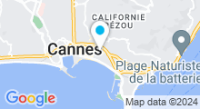 Plan Carte Centre Waterbike à Cannes 