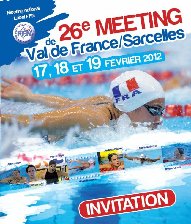 17,18 et 19 février : meeting national de natation Val de France/Sarcelles