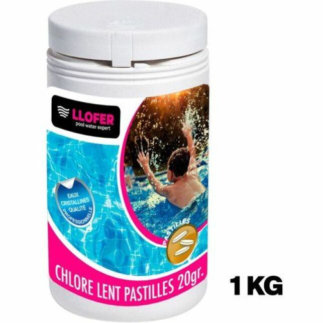 1Kg Chlore Lent Pastilles De 20Gr.