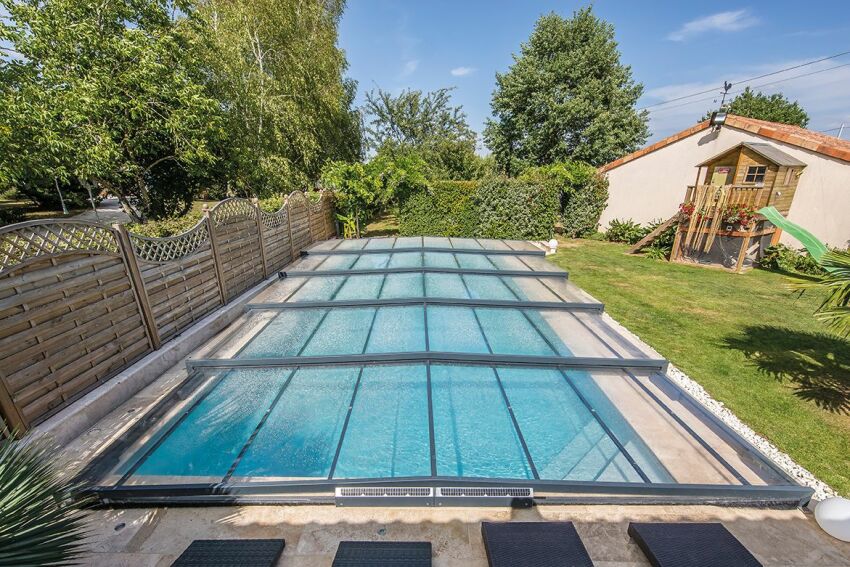 Abri de piscine Elliptik semi-plat&nbsp;&nbsp;