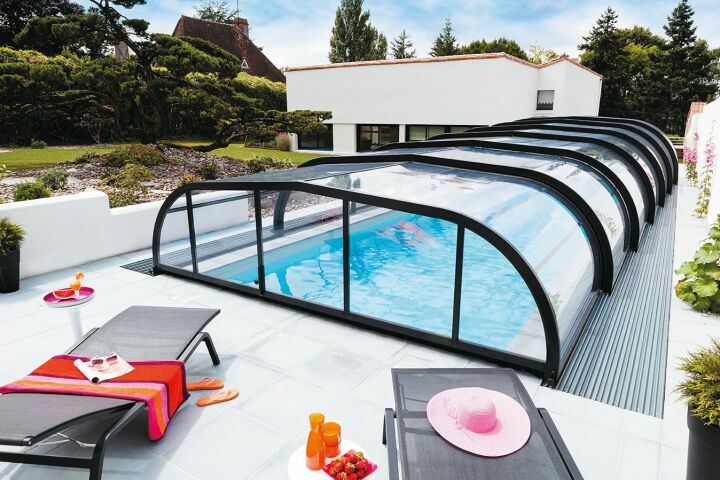 Abri piscine Elliptik Mi-Haut Abri piscine Elliptik Mi-Haut
