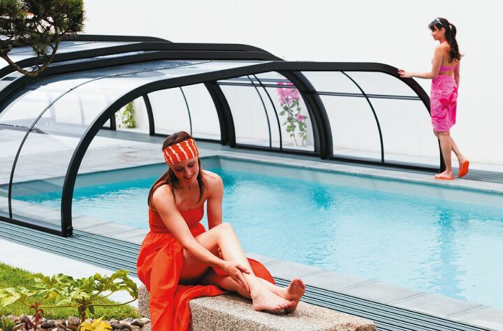 Abri piscine Elliptik Mi-Haut Abri piscine Elliptik Mi-Haut