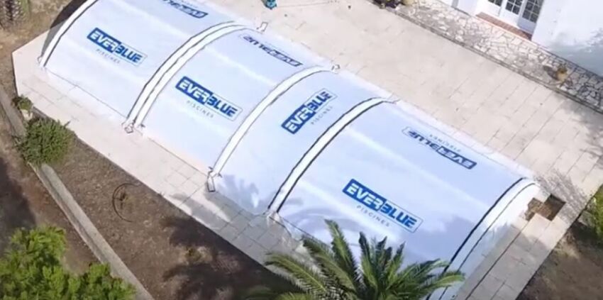 Aircaptif présente son abri de chantier gonflable pour piscines&nbsp;&nbsp;