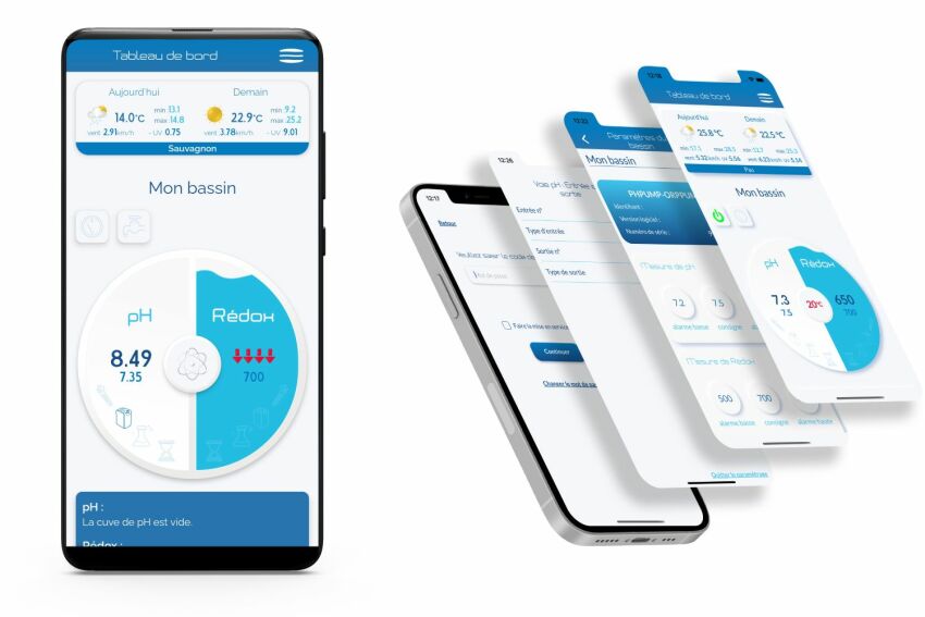 Application MyHydro Connect pour gérer sa piscine à distance, par SYCLOPE&nbsp;&nbsp;