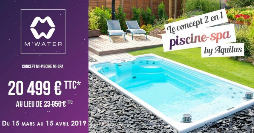 Aquifolies : la piscine M'Water d'Aquilus à prix réduit&nbsp;&nbsp;