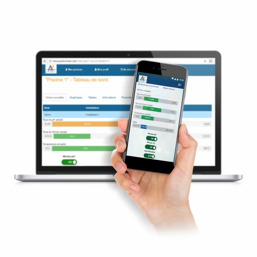 AvadyConnect : l'interface de contrôle de la piscine à distance par Avady Pool&nbsp;&nbsp;