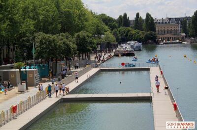 Paris : la baignade est ouverte au bassin de la Villette