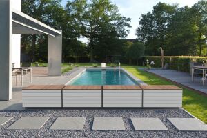 Zen’it par Fluidra : un banc de piscine esthétique et fonctionnel