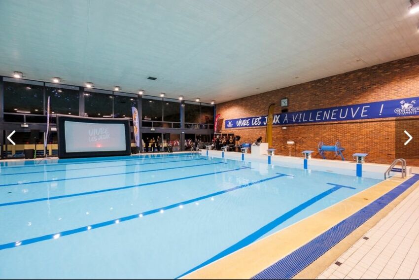 Bassin de natation de la Piscine Alice Milliat de Villeneuve-la-Garenne&nbsp;&nbsp;