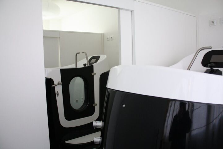 Cabine d'aquabiking du centre Waterbike Pelleport de Paris Cabine d'aquabiking du centre Waterbike Pelleport de Paris