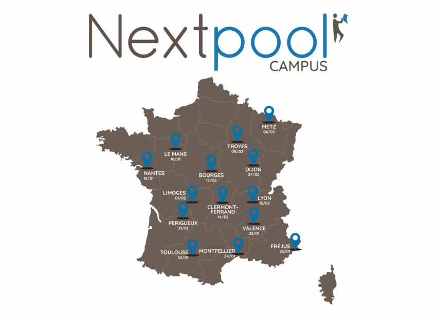 Carte des formations Nextpool Campus 2024&nbsp;&nbsp;