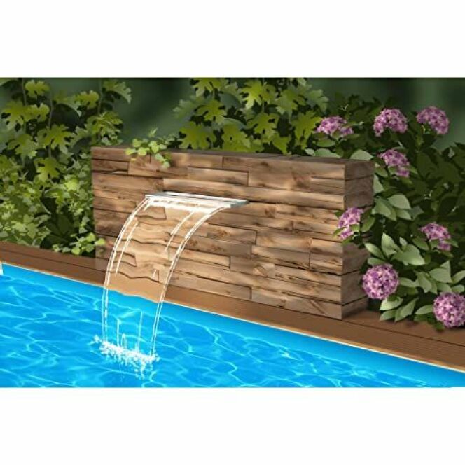 Cascade de piscine Niagara 20 led transparente 30 cm Ubbink DR