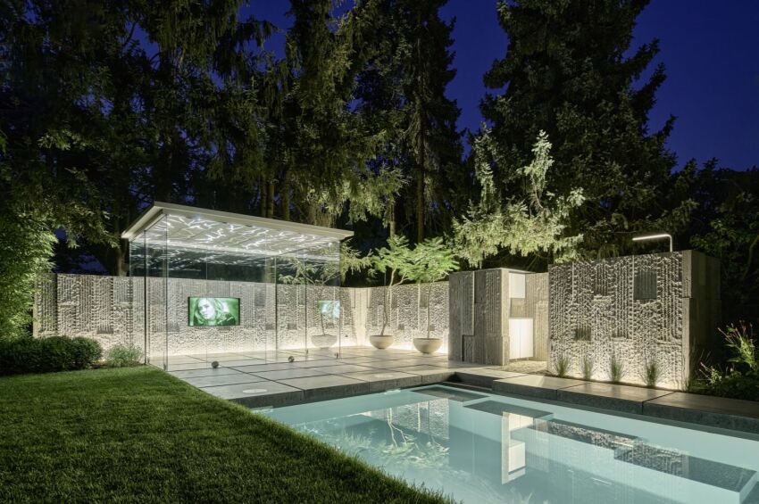 Catégorie piscines privées de nuit - Trophée de Bronze - Schwimmbadtechnik Köppen &nbsp;&nbsp;