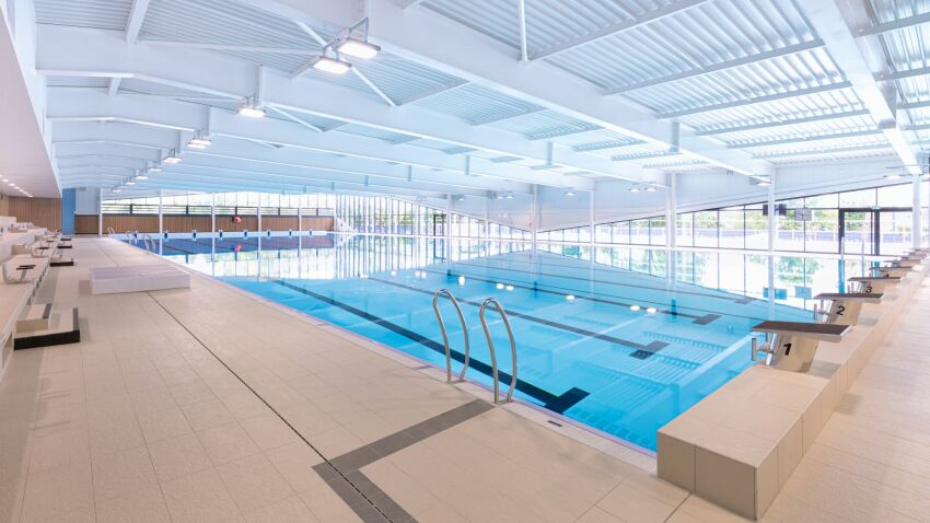 Centre Aquatique d'Aulnay-sous-Bois, qui servira de centre d'entraînement pour la natation olympique et paralympique de Paris 2024&nbsp;&nbsp;