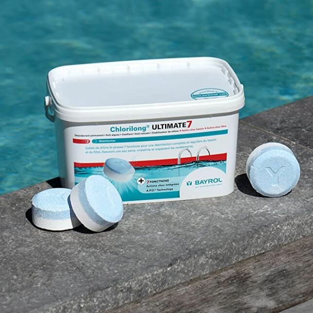 Choisissez le produit de chlore pour piscine qu'il vous faut pour une eau cristalline et hygiénique tout au long de la saison de baignade. 