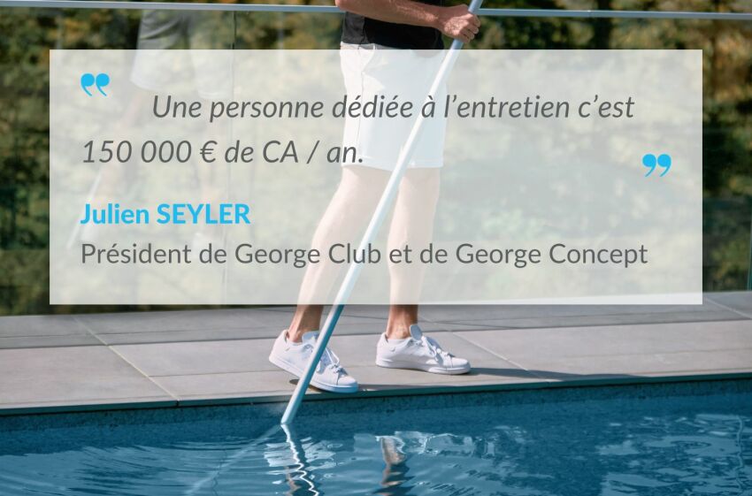 GEORGE Concept aide les piscinistes à créer une offre d'entretien de piscine.&nbsp;&nbsp;
