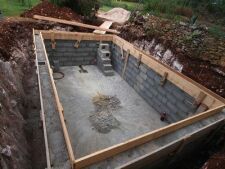 Construction du bassin