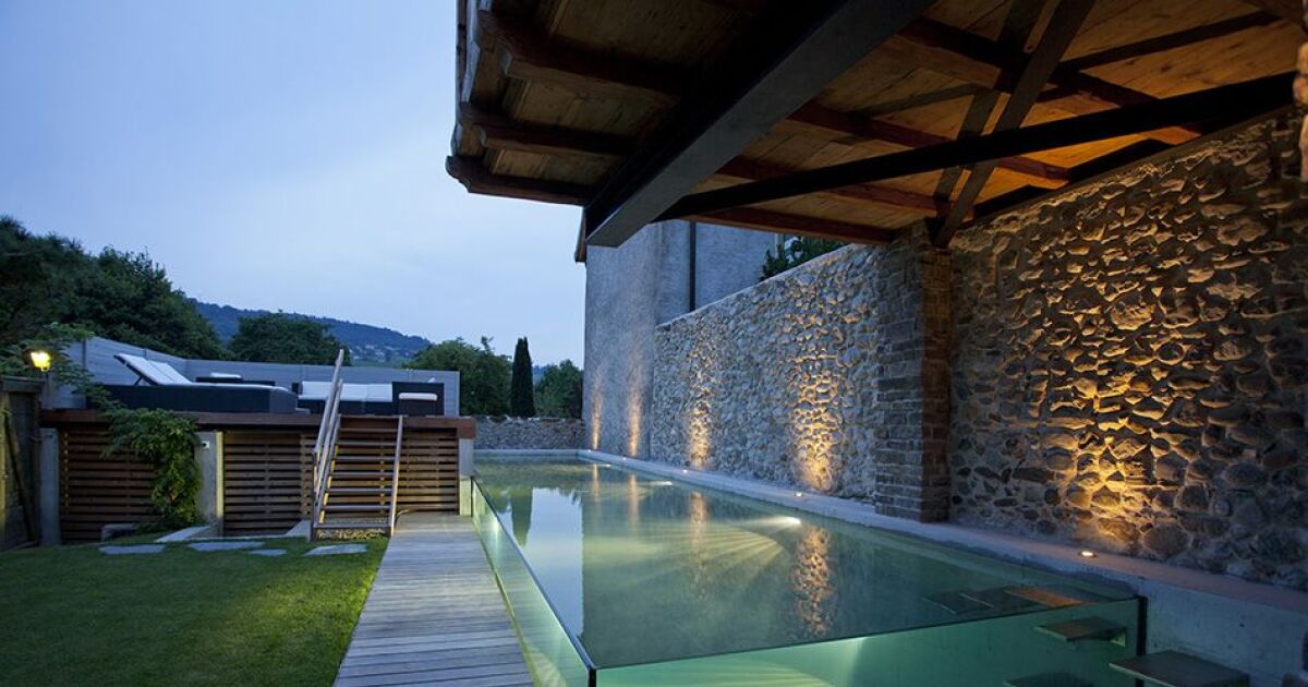Photos De Piscines Avec Parois En Verre Couloir De Nage à