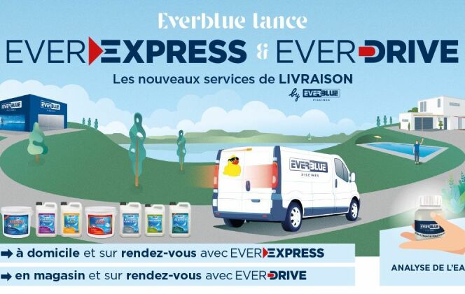 COVID-19 : Everblue Piscines propose de nouveaux services de livraison à domicile et en drive © Everblue