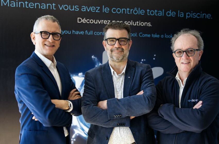 (de g. à d.) Omar Saaid, Mickaël Morin, et Jean-Marc Boutet, dirigeants de DMPS et Klereo 